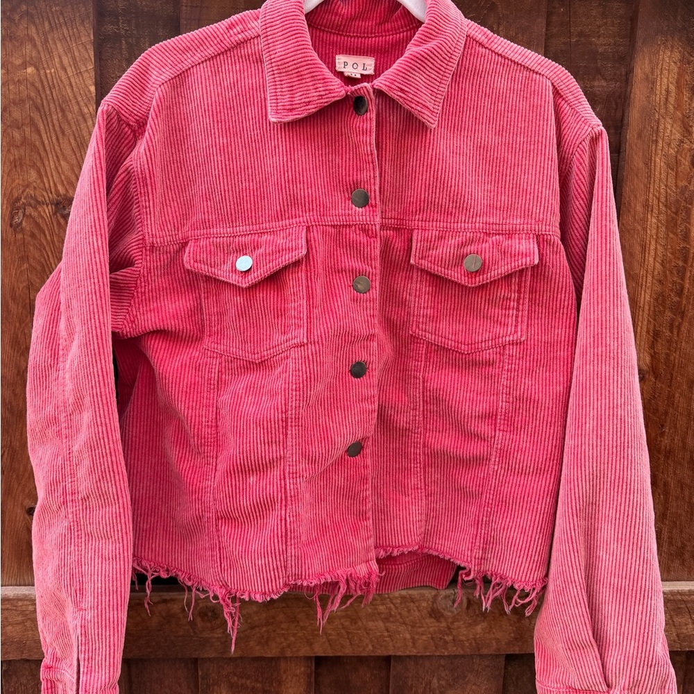 Women's Pink Corduroy Jacket